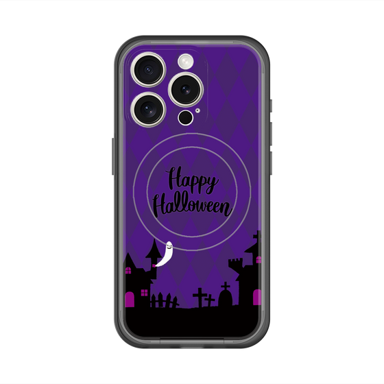 スリムプロテクションプレミアムケース with MagSafe［ Halloween World - Purple ］
