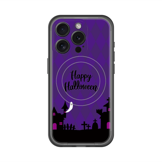 スリムプロテクションプレミアムケース with MagSafe［ Halloween World - Purple ］