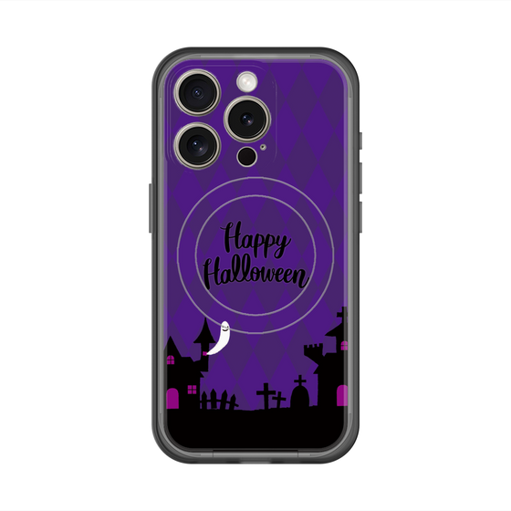スリムプロテクションプレミアムケース with MagSafe［ Halloween World - Purple ］