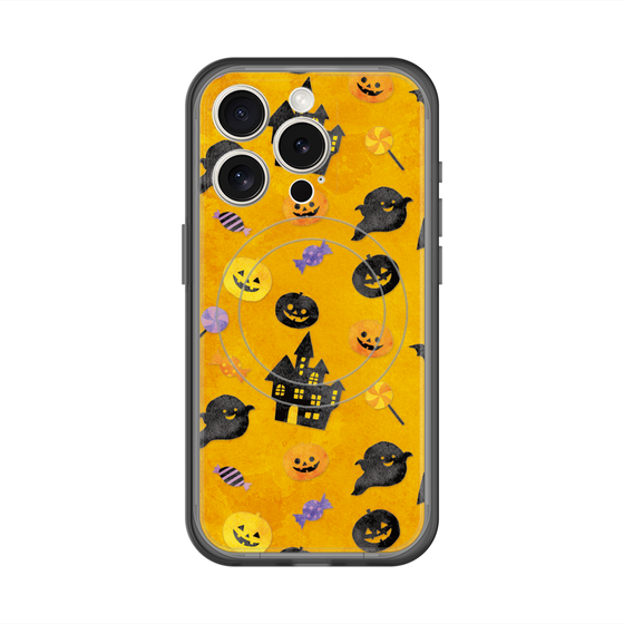 スリムプロテクションプレミアムケース with MagSafe［ Halloween Party - Orange ］