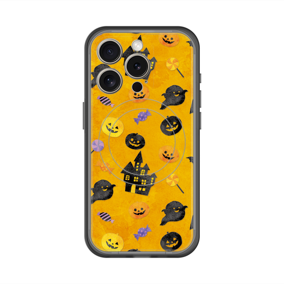 スリムプロテクションプレミアムケース with MagSafe［ Halloween Party - Orange ］