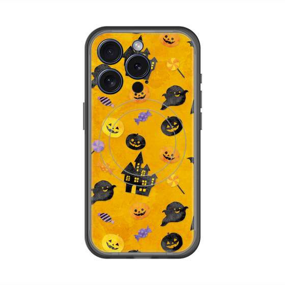 スリムプロテクションプレミアムケース with MagSafe［ Halloween Party - Orange ］