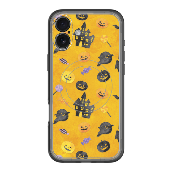 スリムプロテクションプレミアムケース with MagSafe［ Halloween Party - Orange ］