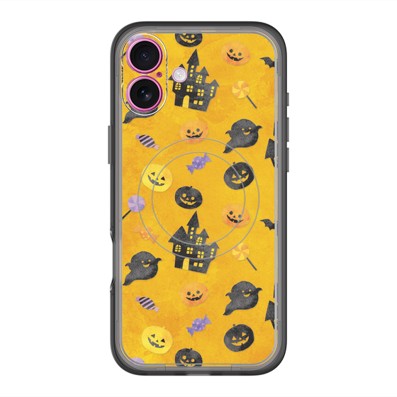 スリムプロテクションプレミアムケース with MagSafe［ Halloween Party - Orange ］