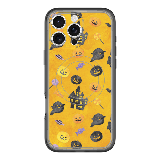 スリムプロテクションプレミアムケース with MagSafe［ Halloween Party - Orange ］