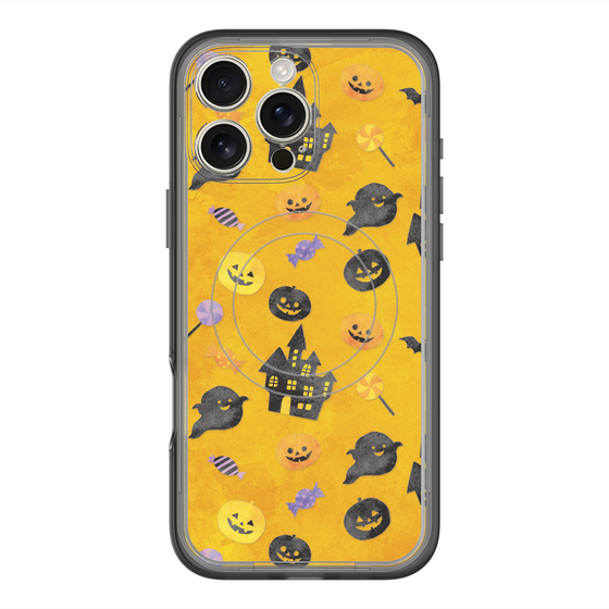 スリムプロテクションプレミアムケース with MagSafe［ Halloween Party - Orange ］