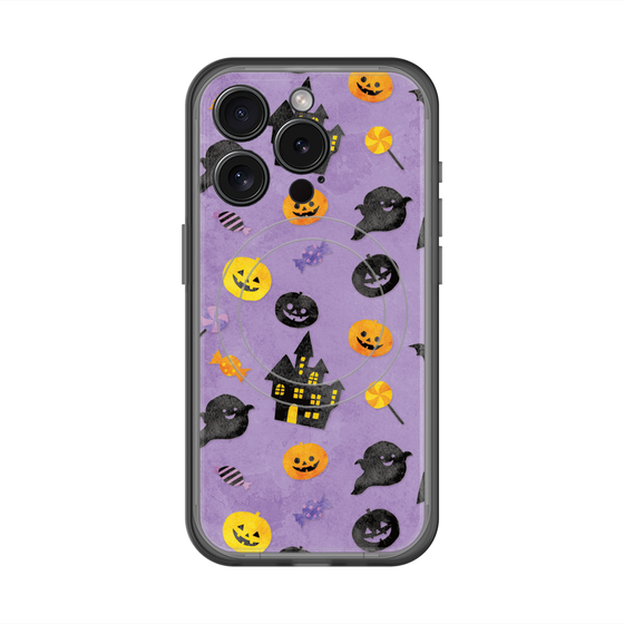 スリムプロテクションプレミアムケース with MagSafe［ Halloween Party - Purple ］