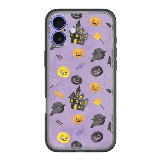 スリムプロテクションプレミアムケース with MagSafe［ Halloween Party - Purple ］