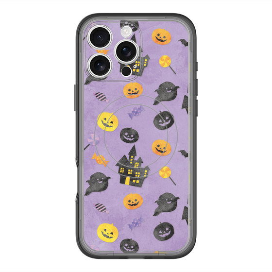 スリムプロテクションプレミアムケース with MagSafe［ Halloween Party - Purple ］