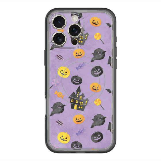 スリムプロテクションプレミアムケース with MagSafe［ Halloween Party - Purple ］