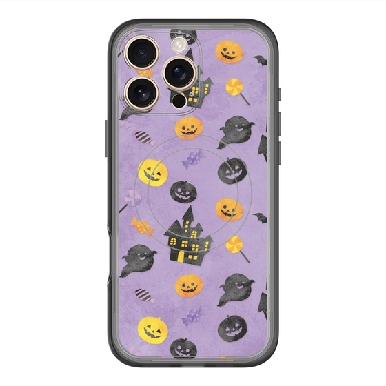 スリムプロテクションプレミアムケース with MagSafe［ Halloween Party - Purple ］