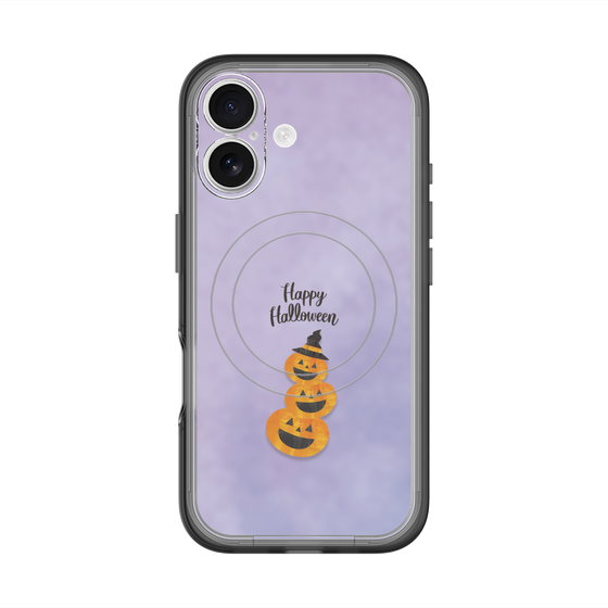 スリムプロテクションプレミアムケース with MagSafe［ Happy Halloween - Pumpkin ］