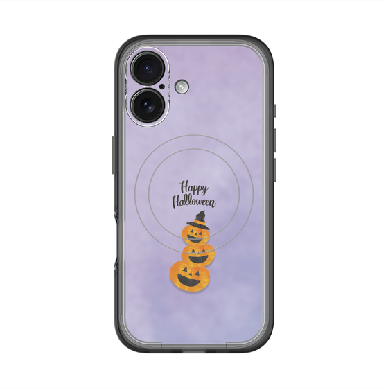 スリムプロテクションプレミアムケース with MagSafe［ Happy Halloween - Pumpkin ］