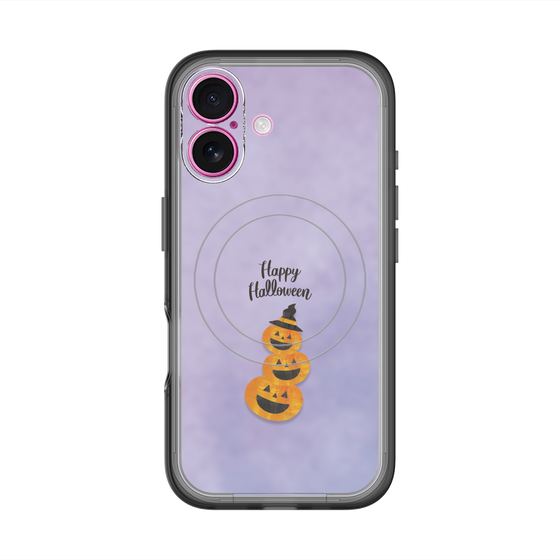 スリムプロテクションプレミアムケース with MagSafe［ Happy Halloween - Pumpkin ］