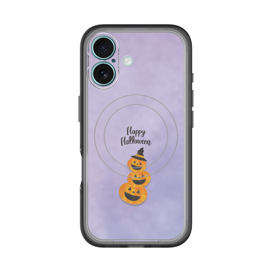 スリムプロテクションプレミアムケース with MagSafe［ Happy Halloween - Pumpkin ］