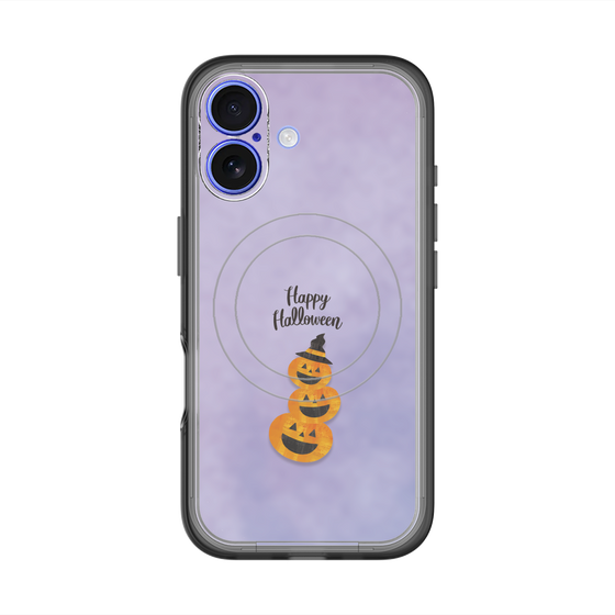 スリムプロテクションプレミアムケース with MagSafe［ Happy Halloween - Pumpkin ］