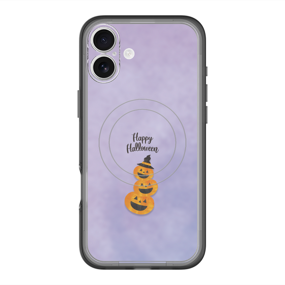 スリムプロテクションプレミアムケース with MagSafe［ Happy Halloween - Pumpkin ］