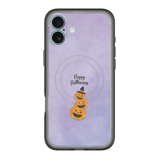 スリムプロテクションプレミアムケース with MagSafe［ Happy Halloween - Pumpkin ］