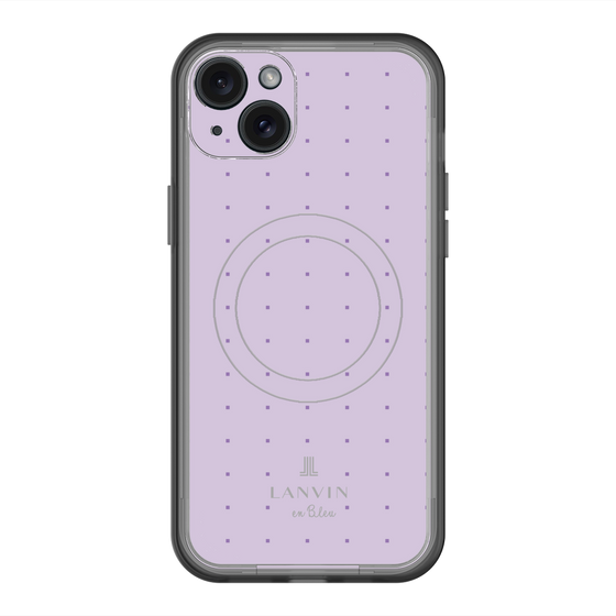 スリムプロテクションプレミアムケース with MagSafe［ LANVIN en Bleu Tiny dots Purple - ランバン ドット パープル ］