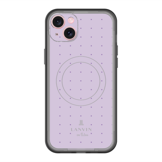 スリムプロテクションプレミアムケース with MagSafe［ LANVIN en Bleu Tiny dots Purple - ランバン ドット パープル ］