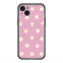 スリムプロテクションプレミアムケース with MagSafe［ 水彩ドット・レトロカラー - Pink ］