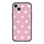 スリムプロテクションプレミアムケース with MagSafe［ 水彩ドット・レトロカラー - Pink ］
