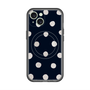 スリムプロテクションプレミアムケース with MagSafe［ 水彩ドット・レトロカラー - Navy ］