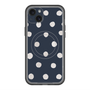 スリムプロテクションプレミアムケース with MagSafe［ 水彩ドット・レトロカラー - Navy ］