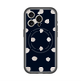 スリムプロテクションプレミアムケース with MagSafe［ 水彩ドット・レトロカラー - Navy ］