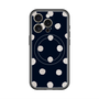 スリムプロテクションプレミアムケース with MagSafe［ 水彩ドット・レトロカラー - Navy ］