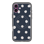 スリムプロテクションプレミアムケース with MagSafe［ 水彩ドット・レトロカラー - Navy ］