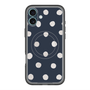 スリムプロテクションプレミアムケース with MagSafe［ 水彩ドット・レトロカラー - Navy ］