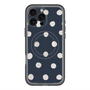 スリムプロテクションプレミアムケース with MagSafe［ 水彩ドット・レトロカラー - Navy ］