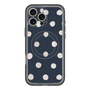 スリムプロテクションプレミアムケース with MagSafe［ 水彩ドット・レトロカラー - Navy ］