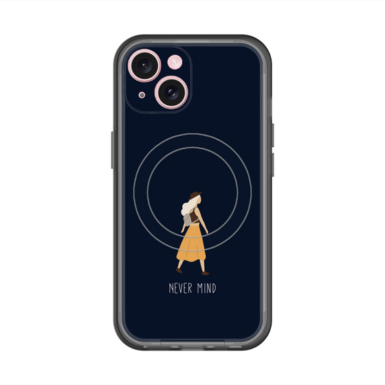 スリムプロテクションプレミアムケース with MagSafe［ Never Mind - Navy ］