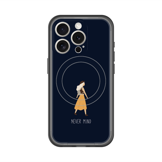 スリムプロテクションプレミアムケース with MagSafe［ Never Mind - Navy ］
