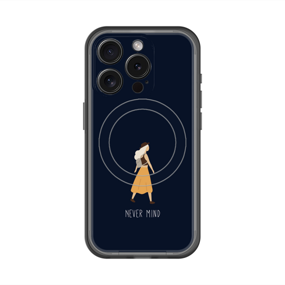 スリムプロテクションプレミアムケース with MagSafe［ Never Mind - Navy ］