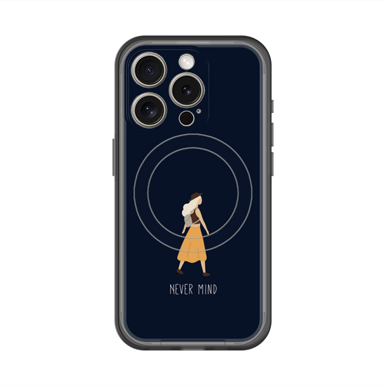 スリムプロテクションプレミアムケース with MagSafe［ Never Mind - Navy ］