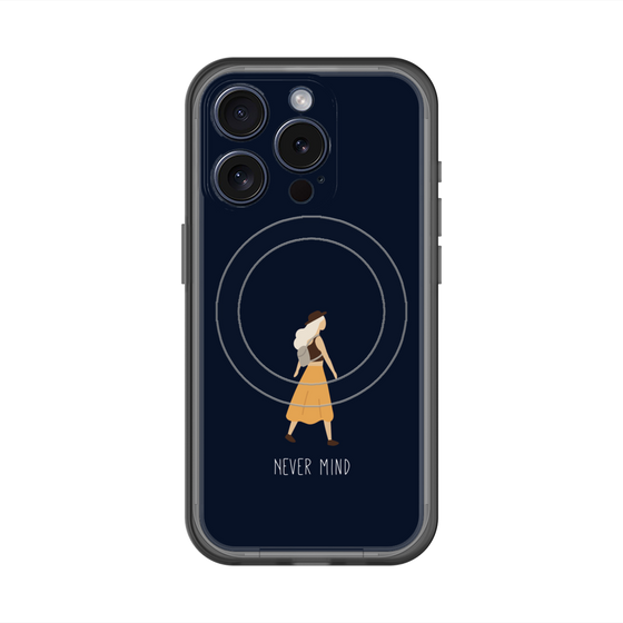 スリムプロテクションプレミアムケース with MagSafe［ Never Mind - Navy ］