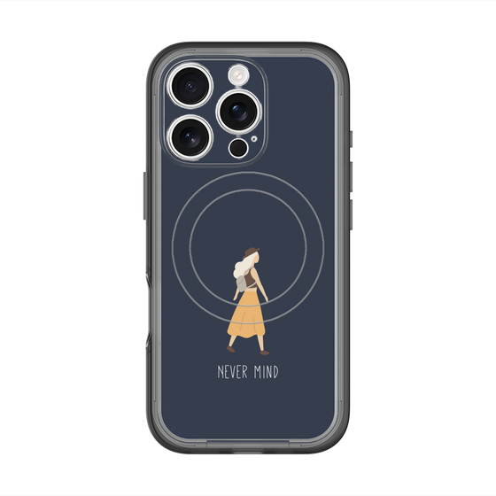 スリムプロテクションプレミアムケース with MagSafe［ Never Mind - Navy ］