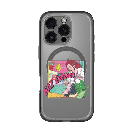 スリムプロテクションプレミアムケース with MagSafe［ SAY Eeeeeee ］