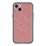 スリムプロテクションプレミアムケース with MagSafe［ Small Stripe - Red × Black ］