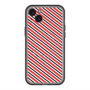 スリムプロテクションプレミアムケース with MagSafe［ Small Stripe - Red × Black ］