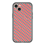 スリムプロテクションプレミアムケース with MagSafe［ Small Stripe - Red × Black ］