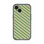 スリムプロテクションプレミアムケース with MagSafe［ Small Stripe - Green × Orange ］