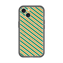 スリムプロテクションプレミアムケース with MagSafe［ Small Stripe - Green × Orange ］