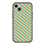 スリムプロテクションプレミアムケース with MagSafe［ Small Stripe - Green × Orange ］