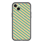 スリムプロテクションプレミアムケース with MagSafe［ Small Stripe - Green × Orange ］