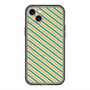 スリムプロテクションプレミアムケース with MagSafe［ Small Stripe - Green × Orange ］
