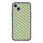 スリムプロテクションプレミアムケース with MagSafe［ Small Stripe - Green × Orange ］